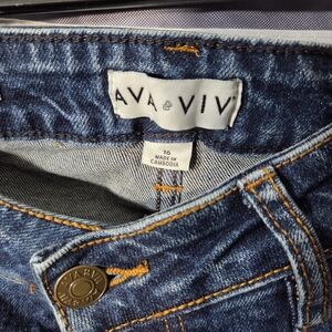 Ava & Viv Blue Straight Leg Jeans